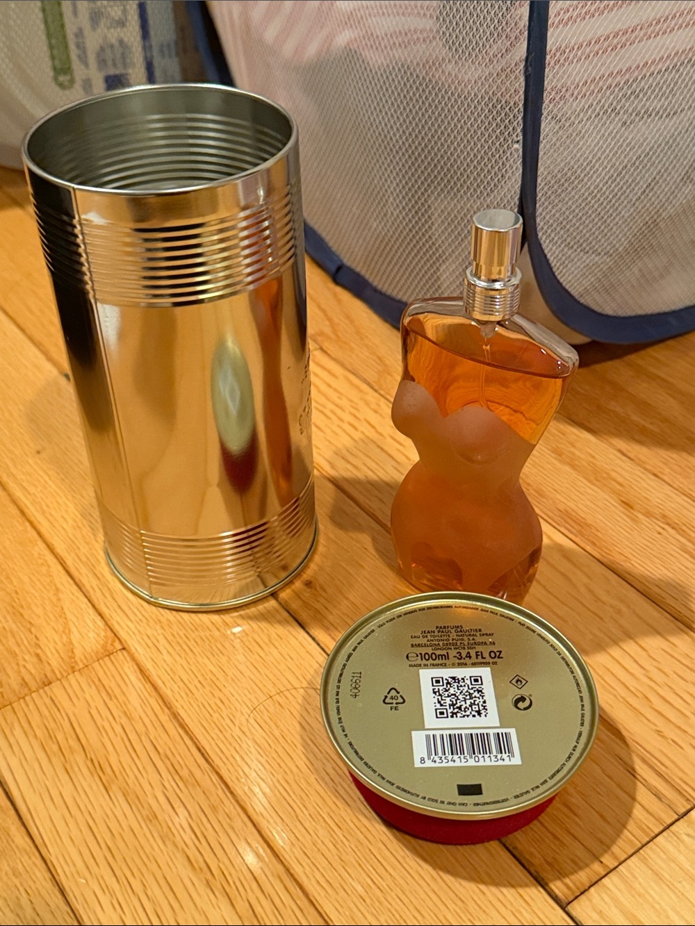 Jean Paul Gaultier Torso Perfume Bottle - Amber & Silver